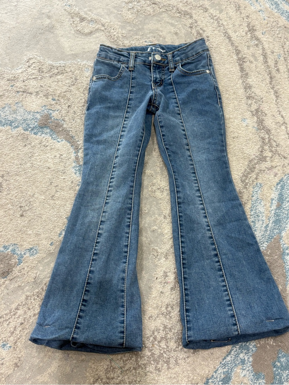 art class Kids Blue Flared Jeans with Front Seams